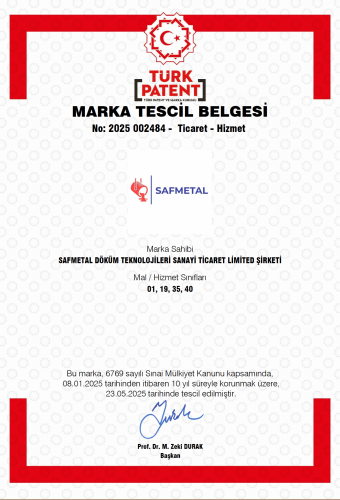 Safmetal Döküm Teknolojileri Sanayi Ticaret Ltd. Şti.