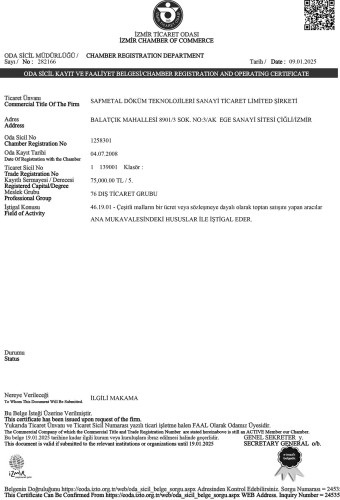 Sicil Kayıt ve Faaliyet Belgesi